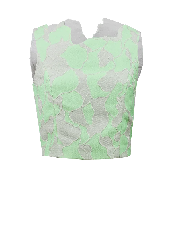 Abstract Neckline Top