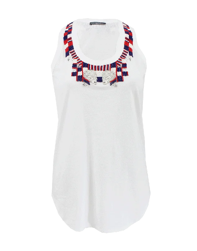 Embroidered Racerback Tank