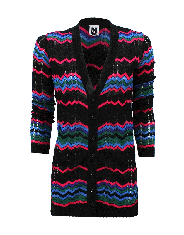 Long Zig Zag Cardigan