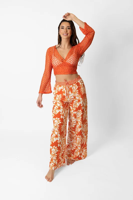 Copacabana Floral Wide Leg Pant