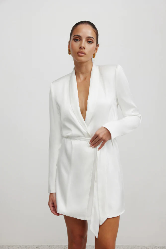 Lexi Lucio Jacket Dress - White