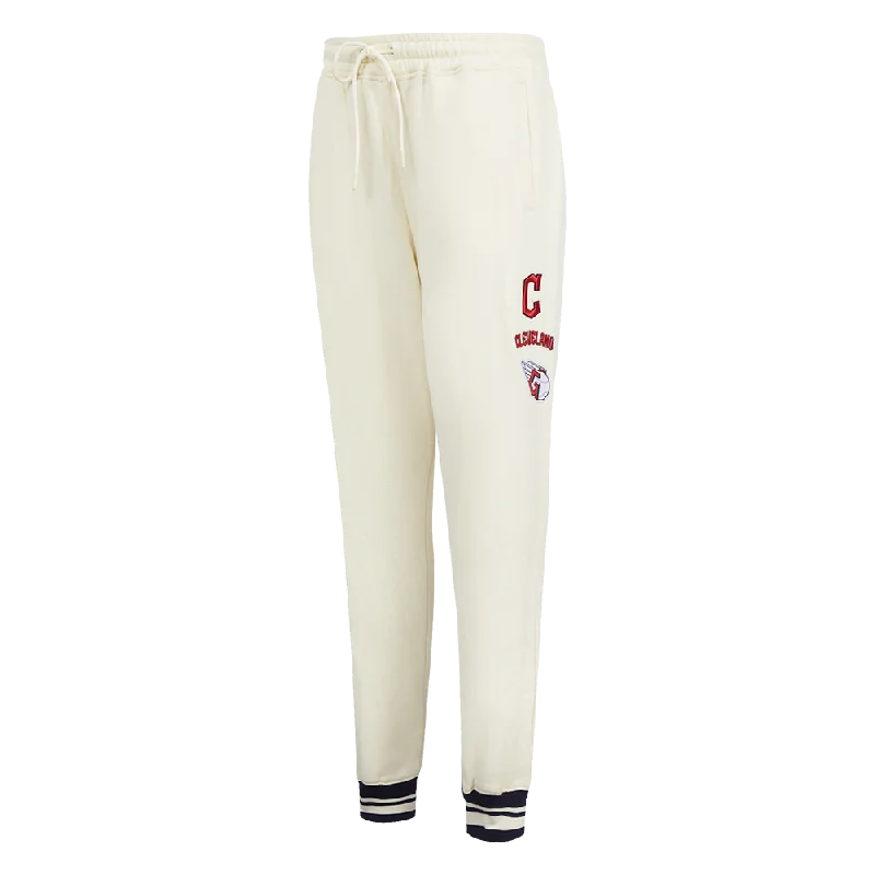 MLB CLEVELAND GUARDIANS RETRO CLASSIC WOMEN'S SWEATPANT (EGGSHELL/ MIDNIGHT NAVY)