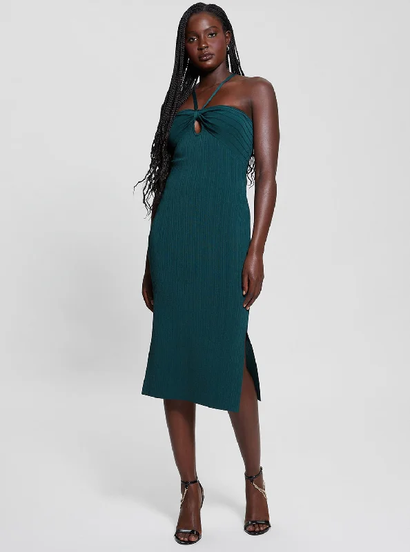 Green Sofie Midi Dress