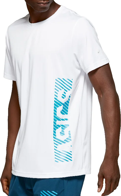 Asics Solution Dye GPX Short Sleeve Mens Running Top - White