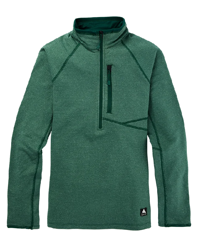 Burton Women's Stockrun Grid Half-Zip Fleece - Botanical Garden - 2023