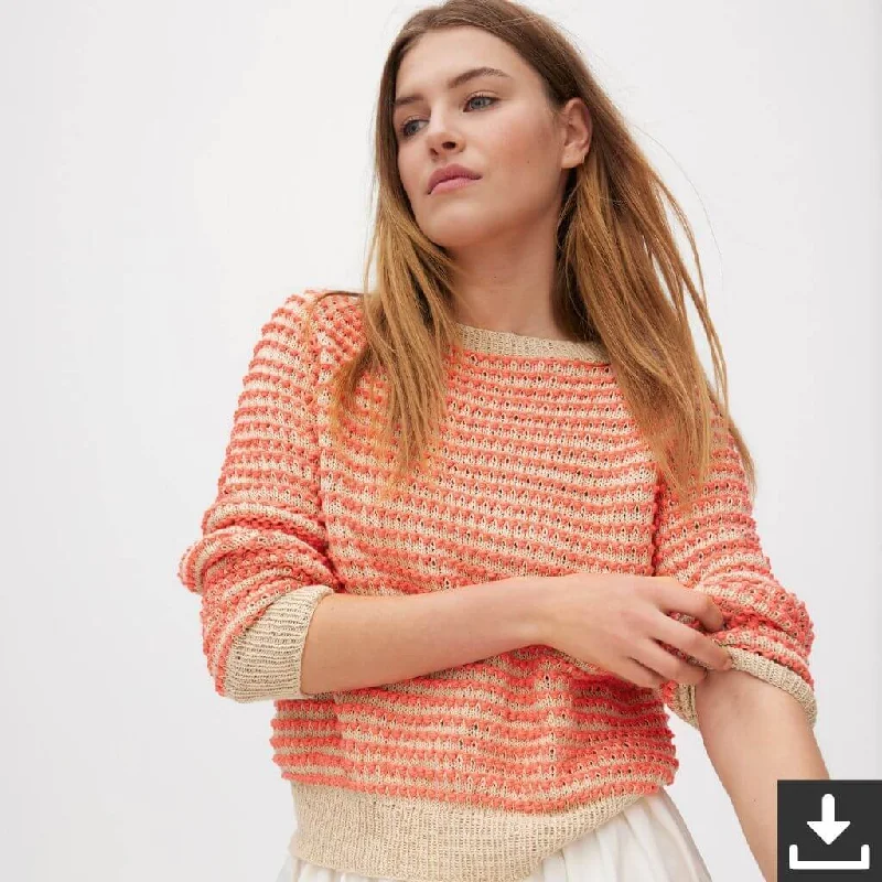 Topdown Pullover Strickanleitung - Lana Grossa (Digital)