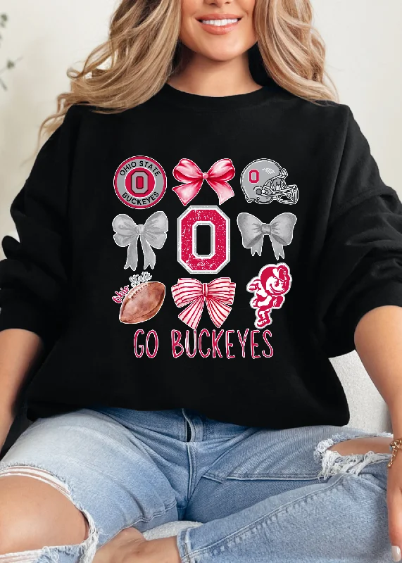 Buckeye Bow Graphic Pullover - Made to Order