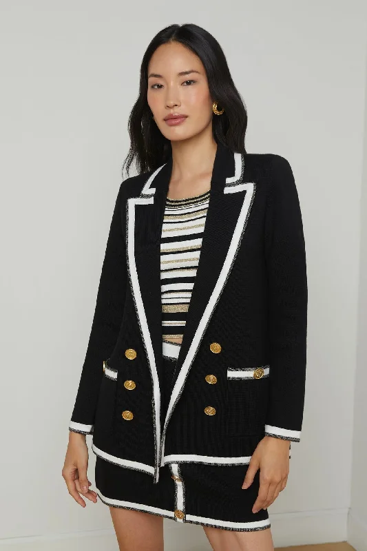 L'Agence Kenji Oversized Knit Blazer