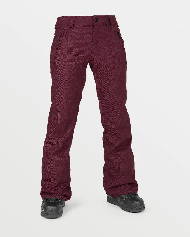 Womens Genus Stretch Pants - Burgundy