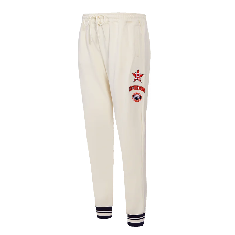 MLB HOUSTON ASTROS RETRO CLASSIC WOMEN'S SWEATPANT (EGGSHELL/ MIDNIGHT NAVY)