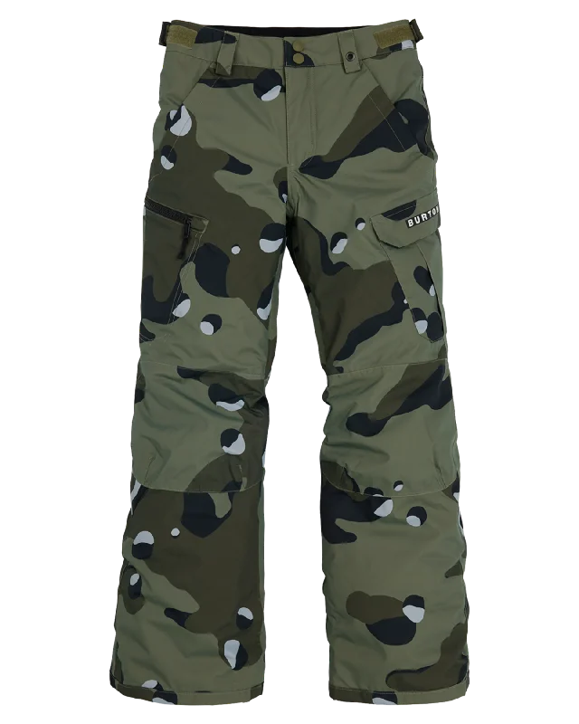 Burton Kids' Exile 2L Cargo Snow Pants - Forest Moss Cookie Camo