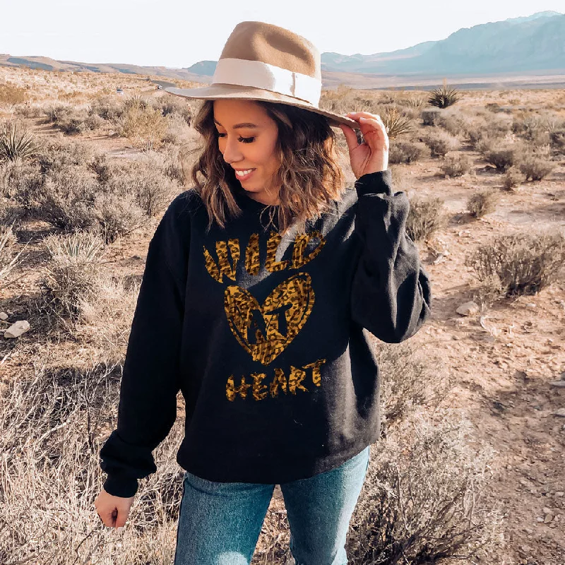 Wild At Heart Sweatshirt in Black