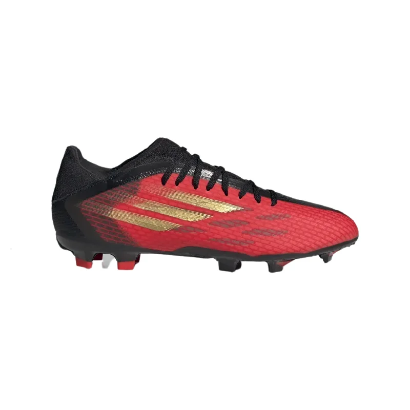 ADIDAS X SPEEDFLOW .3 FG-Vivid Red / Gold Metallic / Core Black