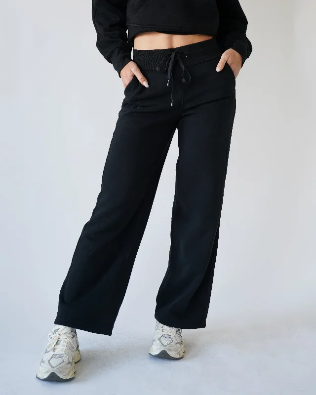 Lounge Straight-leg Sweatpants - Black