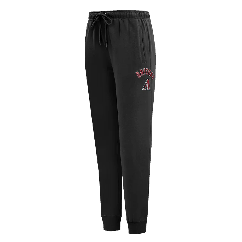 MLB ARIZONA DIAMONDBACKS CLASSIC WOMEN'S FLEECE SWEATPANT (BLACK)