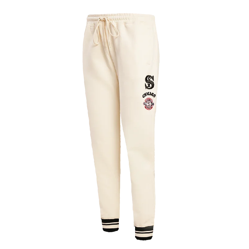 MLB CHICAGO WHITE SOX RETRO CLASSIC WOMEN'S SWEATPANT (EGGSHELL/ BLACK)