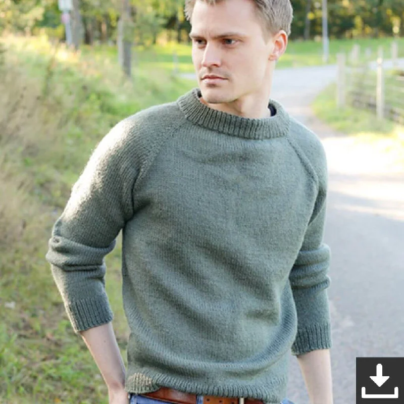 Herren Pullover Misty Day Strickset - Drops (PDF)