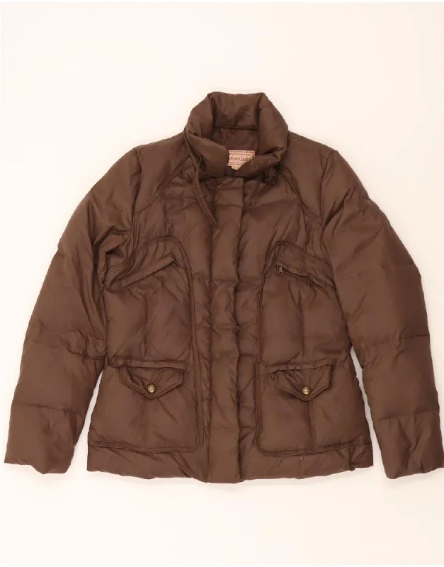 MARLBORO CLASSICS Womens Padded Jacket EU 46 XL Brown Nylon