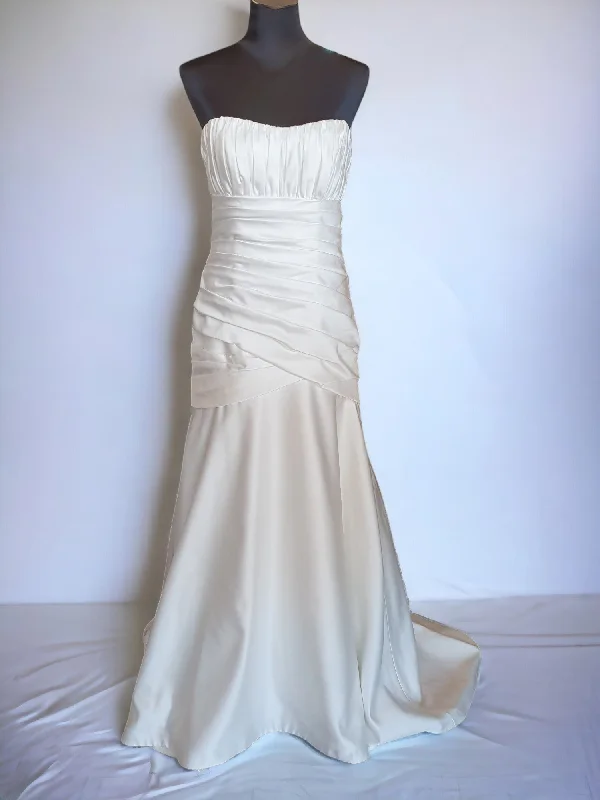 Alfred Angelo Strapless Rouched Gown