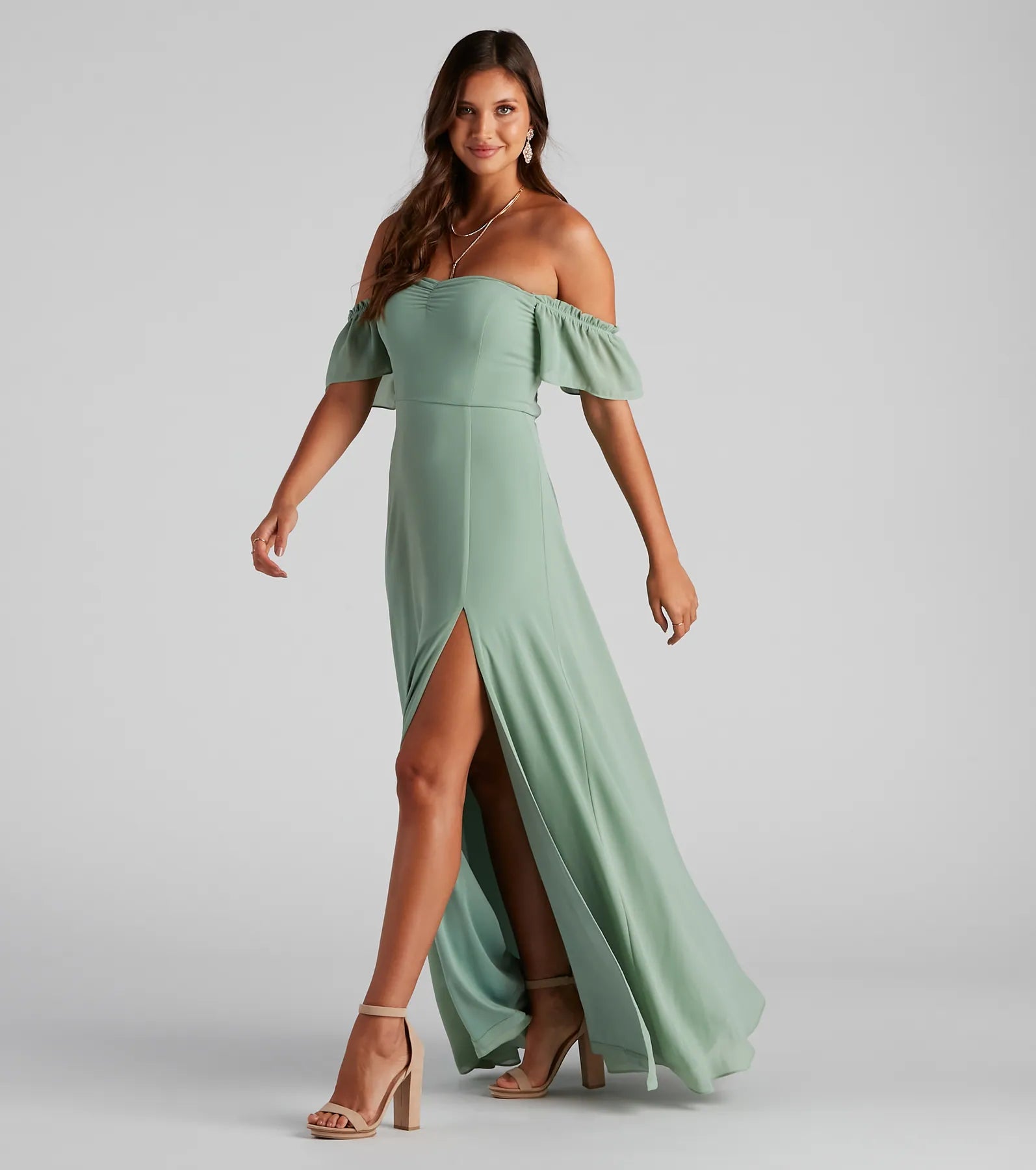 Izzy Formal Off The Shoulder Dress