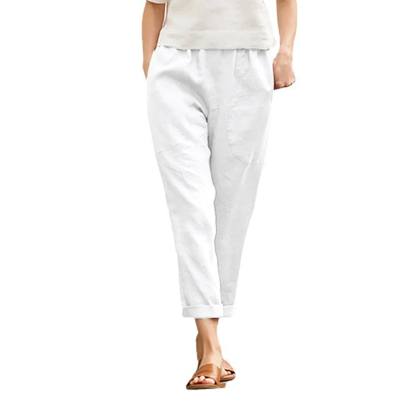 Large Pockets Wholesale Straight-Leg Trousers For Women