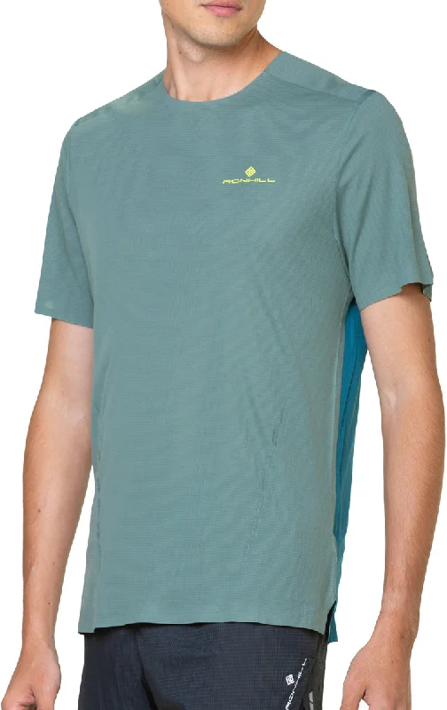 Ronhill Tech Race Short Sleeve Mens Running Top - Green