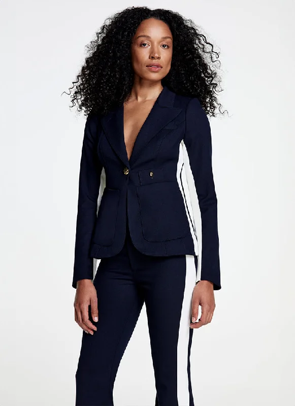 Patch Pocket Tux Stripe Blazer