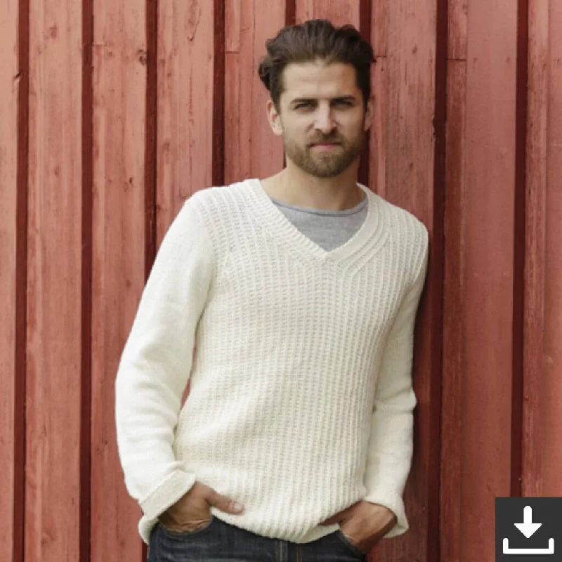 Herren Pullover Riley Strickset - Drops (PDF)