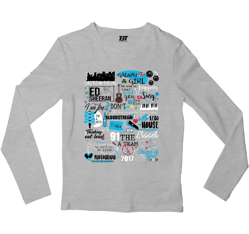 Ed Sheeran Full Sleeve - On Sale - M (Chest size 40 IN)