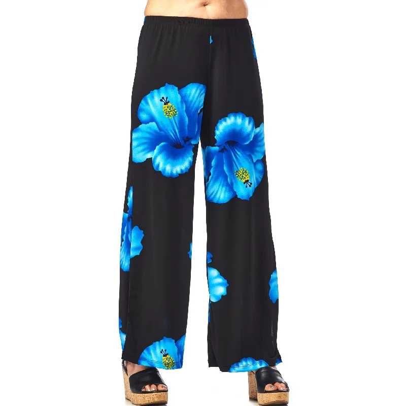 Hibiscus - Blue/Black