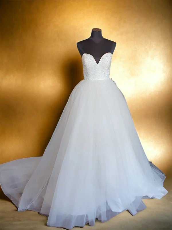 Strapless Beaded Ballgown