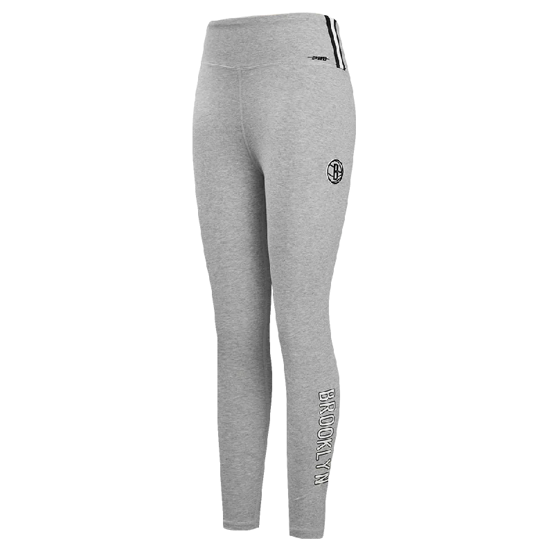 NBA BROOKLYN NETS CLASSIC WOMEN'S JERSEY LEGGING (HEATHER GREY)