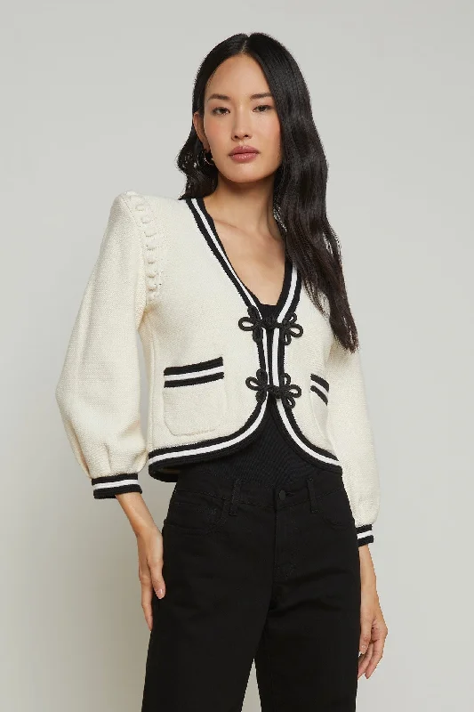 L'Agence Kaito Cropped Cardigan