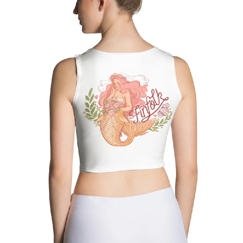 Mermaid Bride Crop Tank