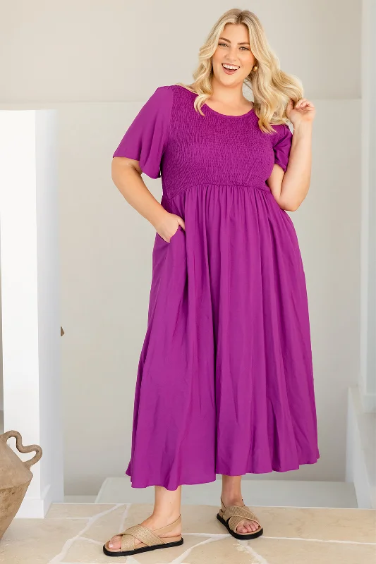 Annalee Midi Dress Orchid