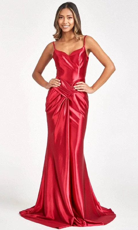 Elizabeth K GL3044 - Draped Satin Mermaid Prom Dress