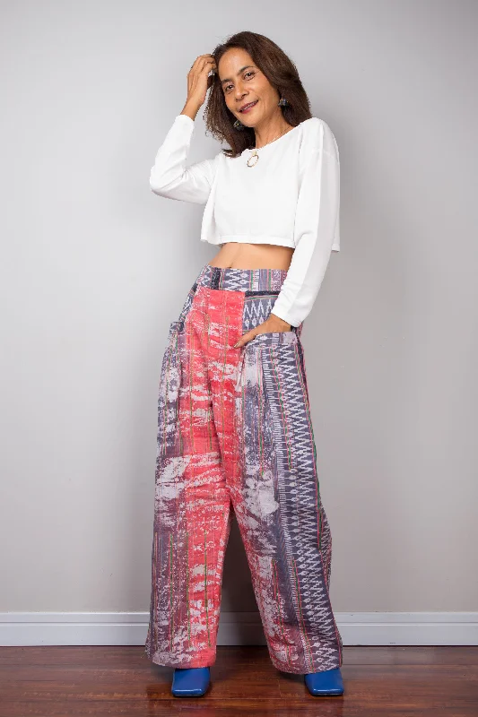 Pink hemp pants