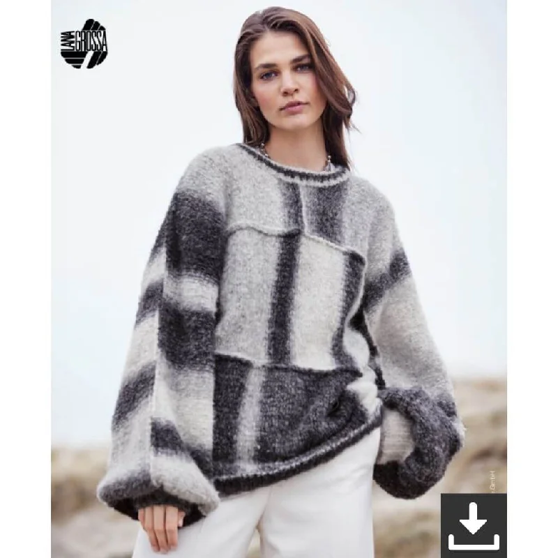 Oversized Pullover Strickanleitung - Lana Grossa (PDF)