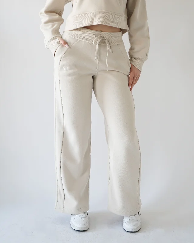 Lounge Straight-leg Sweatpants - Cream