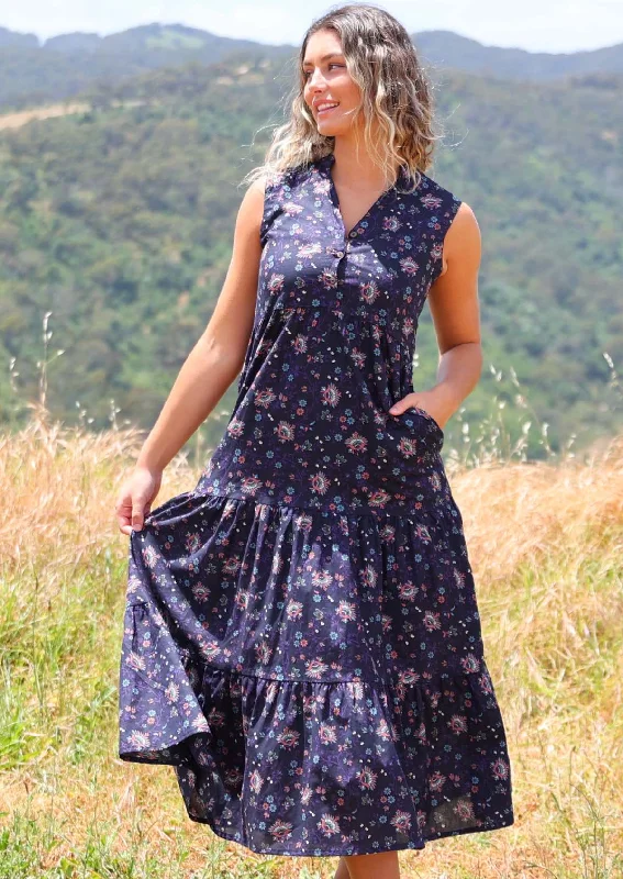 Boho Tiered Maxi Dress Eventide